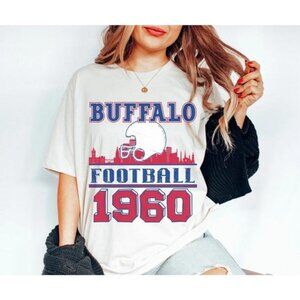 Buffalo Football Vintage Style Retro NFL Sports Fan Gift Graphic T-Shirt 86